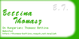 bettina thomasz business card